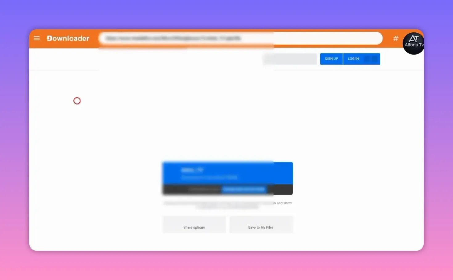 Downloader screen showing the download page area with MediaFire and the download button