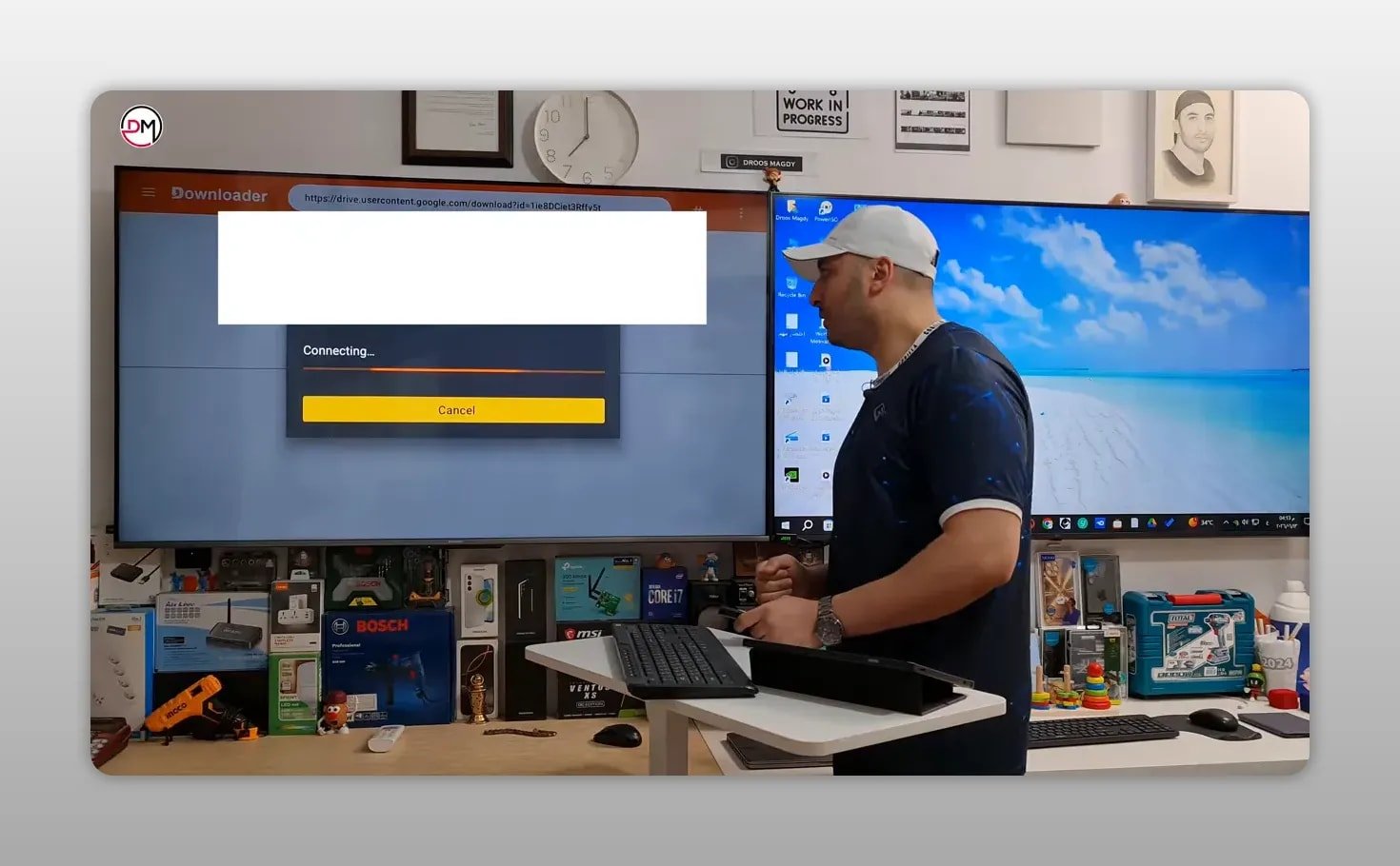 Installation prompt asking to install an update for the application